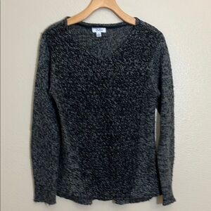 Great Northwest Indigo Gray V-Neck Knit Sweater